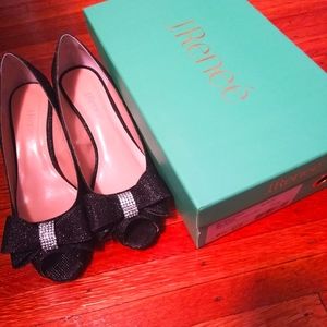 J.Renee Blare Wedges Harlequin Glitter Sz 8.5